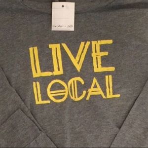 🎉HP 🎉Cinder & Salt LIVE LOCAL long sleeve hoodie